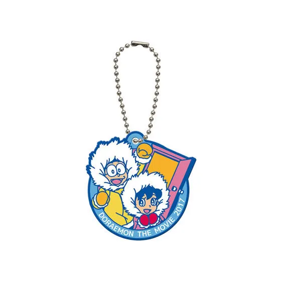 映画ドラえもん　のび太の南極カチコチ大冒険　カプセルマスコットスイング のび太&しずかちゃん(ラバーマスコット)