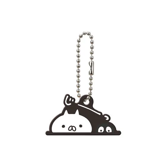ねこぺん日和　ほのぼのラバーマスコット じーっ