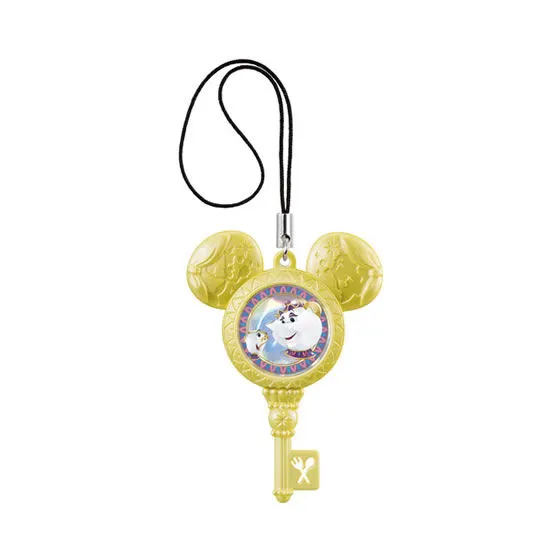 データカードダス　ディズニー マジックキャッスル キラキラ★シャイニースター　マジカルシャイニー★キーコレクション４ ポット夫人＆チップ