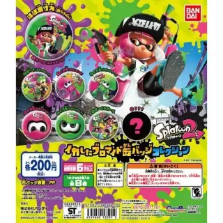 スプラトゥーン2　イカしたブロマイド缶バッジコレクションの画像