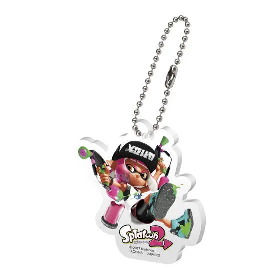 スプラトゥーン2 アクリルスイング ガール ネオンピンク