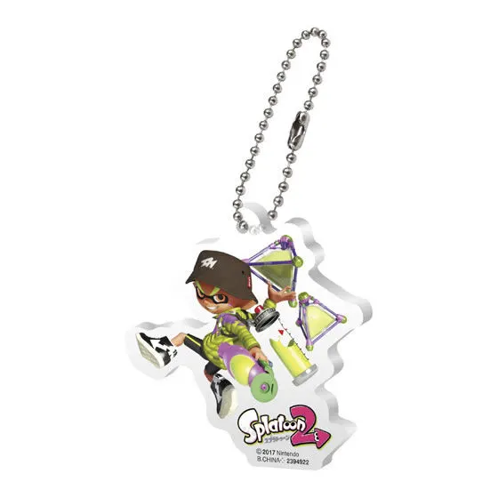 スプラトゥーン2 アクリルスイング ボーイ ネオンイエロー