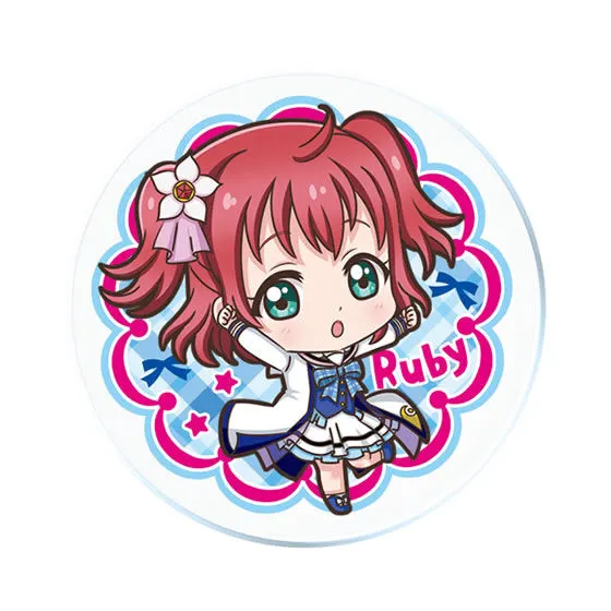 ラブライブ！サンシャイン!!　かぷりるずバッジ04 黒澤 ルビィ