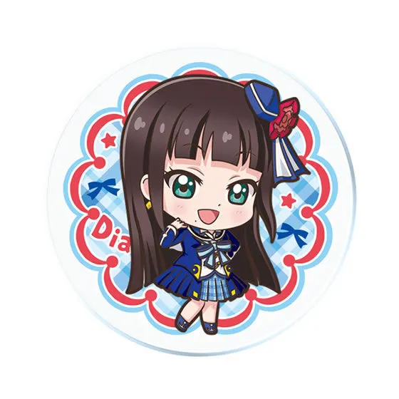 ラブライブ！サンシャイン!!　かぷりるずバッジ04 黒澤 ダイヤ