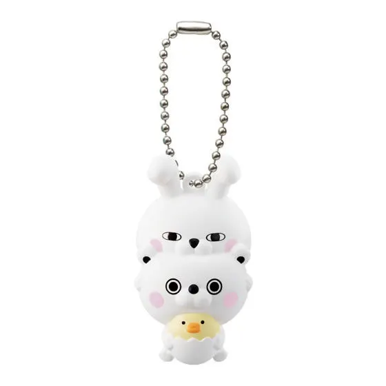 ヨッシースタンプ ふにゅふにゅマスコット うさぎ&くま&ひよこ