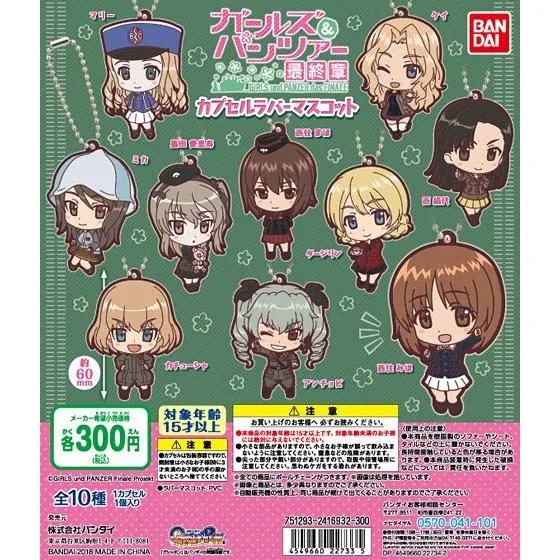 ガールズ&パンツァー最終章 カプセルラバーマスコットの台紙