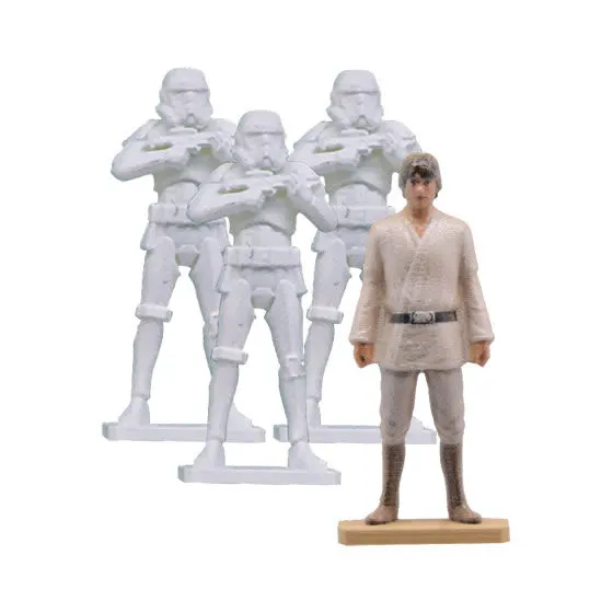 STAR WARS スケールモデルシリーズ Mini Figure 01 ルーク・スカイウォーカー&ストームトルーパー3体