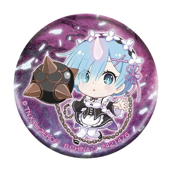 【mini】Re:ゼロから始める異世界生活　缶バッジ レム（鬼化）