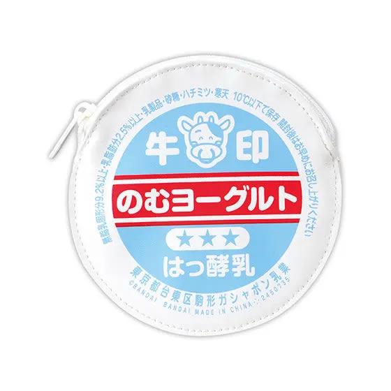 牛乳びんのふたポーチ のむヨーグルト