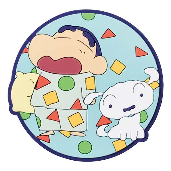 クレヨンしんちゃん ラバーざっかコレクション コースター(しんちゃん&シロ)