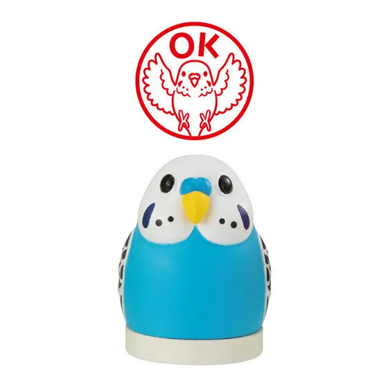 鳥さんのはんこ。 セキセイブルー
