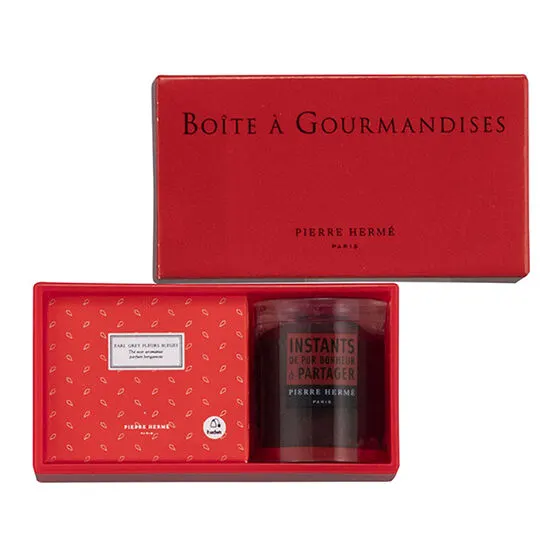ピエール・エルメ・パリ ミニチュアコレクション サブレ＆紅茶ギフト「サブレ アンフィニマン ショコラ＆テ アールグレイ」