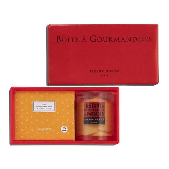 ピエール・エルメ・パリ ミニチュアコレクション サブレ＆紅茶ギフト「サブレ アンフィニマン ヴァニーユ＆テ サティーヌ」