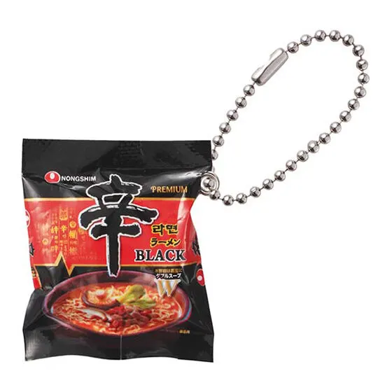 農心　袋麺ミニチュアチャームコレクション 辛ラーメンBLACK