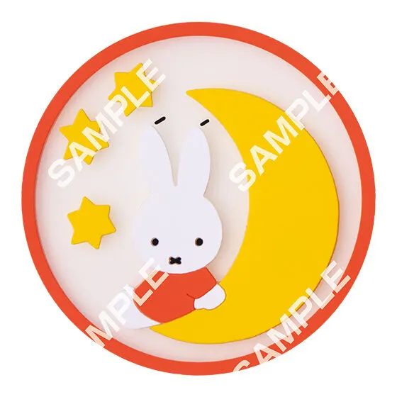 miffy クリアラバーコースター ミッフィー(つき)