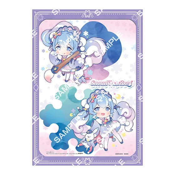 「SNOW MIKU 2023」 A4台紙付きイラストポートレート Art by 餡こたく(SD)