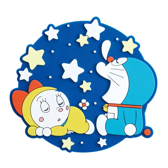 ドラえもん ラバーざっかコレクション コースター ドラえもん&ドラミ(おやすみ)