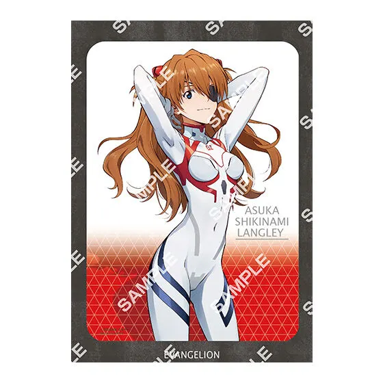 エヴァンゲリオン A4台紙付きイラストポートレート 式波・アスカ・ラングレー
