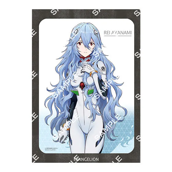 エヴァンゲリオン A4台紙付きイラストポートレート 綾波レイ
