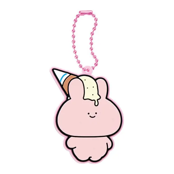 あさみみちゃん カプセルラバーマスコット～何があっても気にしない～ アイス降ってきても気にしない