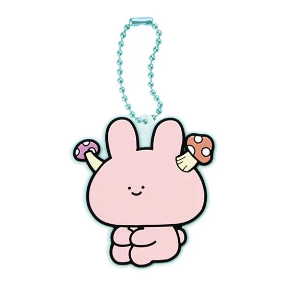 あさみみちゃん カプセルラバーマスコット～何があっても気にしない～ きのこ生えても気にしない