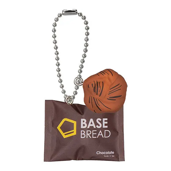 BASE FOOD ミニチュアマスコットチャーム BASE BREAD チョコレート