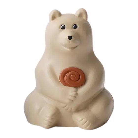 polar bear bank(ポーラーベアバンク) ならぶんです。 シナモンロールを持ったベア