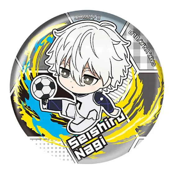 ブルーロック ぷにとっぷ♡あそーとこれくしょん02 ホログラム缶バッジ 凪 誠士郎