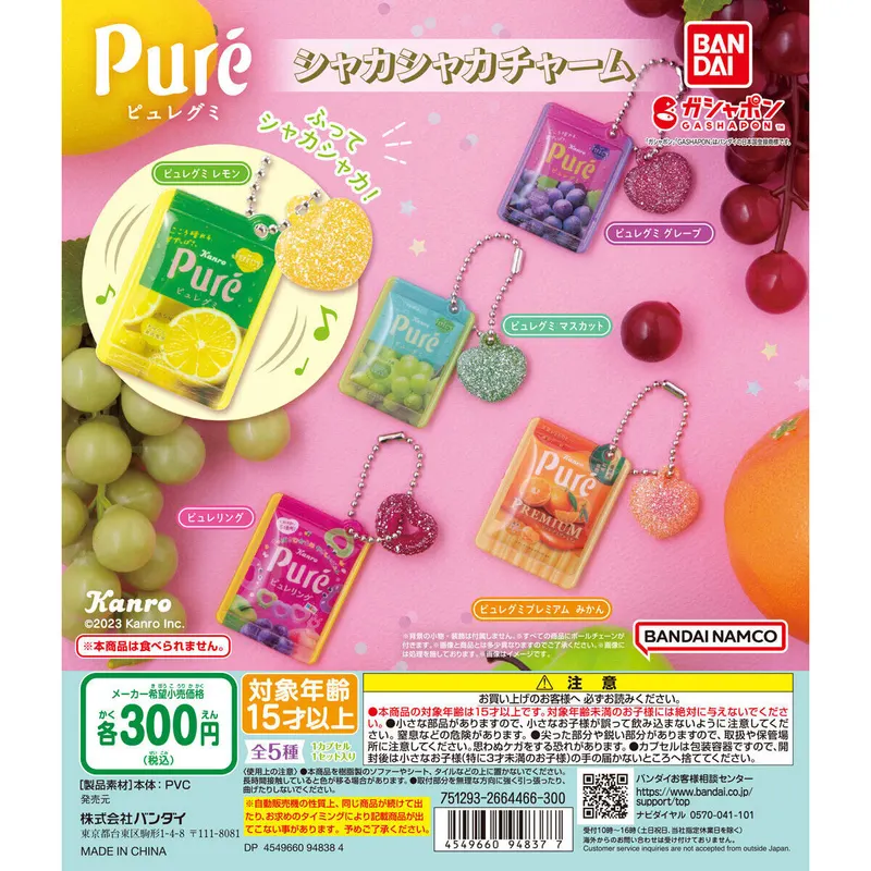 ピュレグミ シャカシャカチャームの台紙