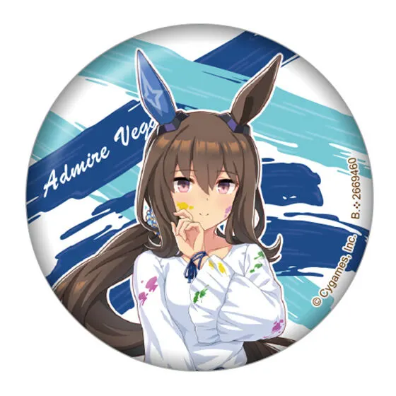 バンダイナムコアミューズメント限定 ウマ娘 プリティーダービー カプセル缶バッジ2~ペインタースタイル~ アドマイヤベガ