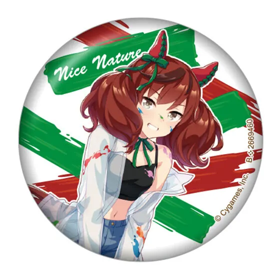バンダイナムコアミューズメント限定 ウマ娘 プリティーダービー カプセル缶バッジ2~ペインタースタイル~ ナイスネイチャ