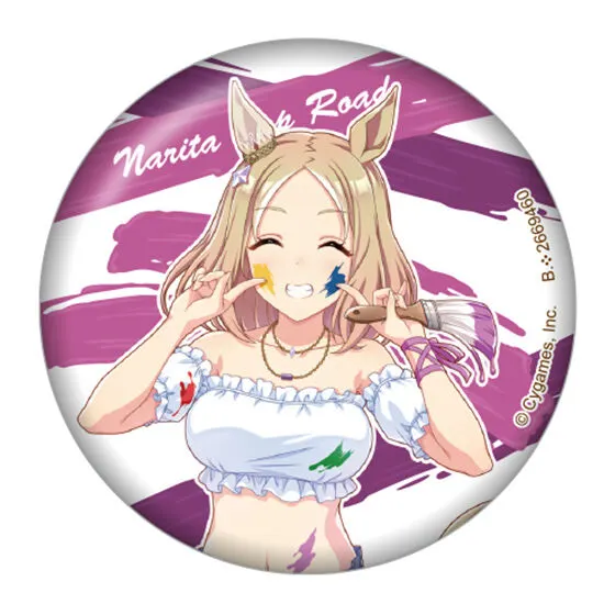 バンダイナムコアミューズメント限定 ウマ娘 プリティーダービー カプセル缶バッジ2~ペインタースタイル~ ナリタトップロード