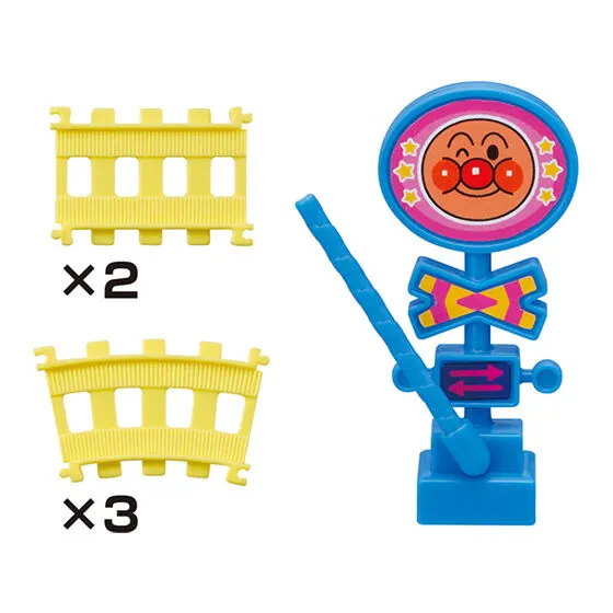 それいけ!アンパンマン キャラレールNEW2 踏切+レールセット
