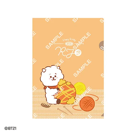 BT21 クリアファイルコレクション ～HAPPY  KNITTY～ RJ