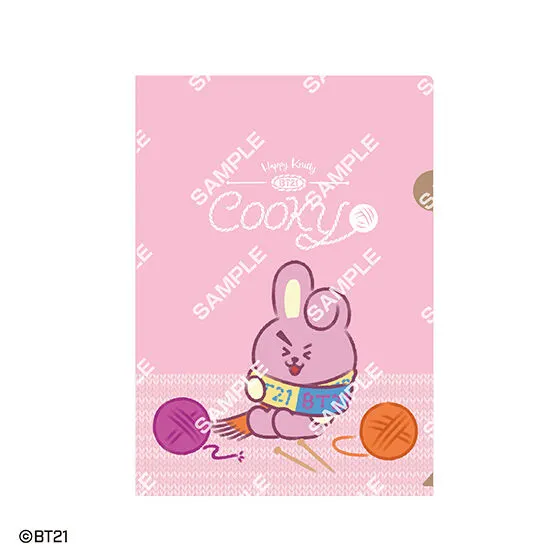 BT21 クリアファイルコレクション ～HAPPY  KNITTY～ COOKY