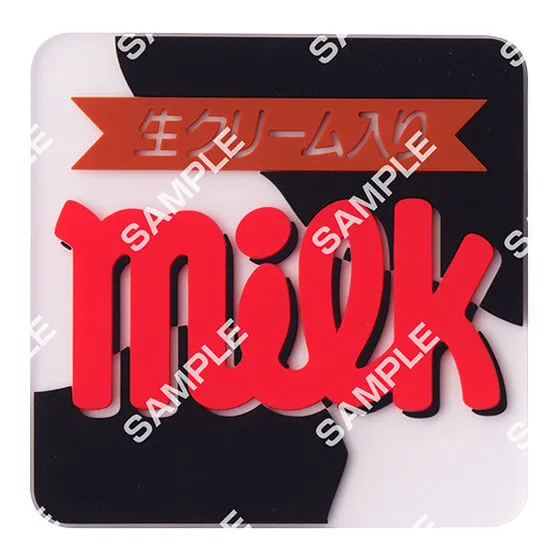 チロルチョコ クリアラバーコースター ミルク