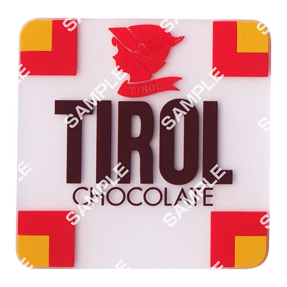 チロルチョコ クリアラバーコースター ミルクヌガー