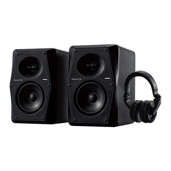 Pioneer DJ Miniature Collection VM-50 Active Monitor Speaker&HDJ-X10 Flagship Over-ear DJ Headphones