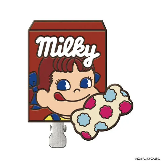 お菓子のペコちゃん カプセルヘアクリップ ミルキー(小箱)