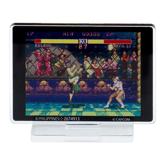 ストリートファイターⅡ ゲーム情景アクリルスタンド バルログVS春麗