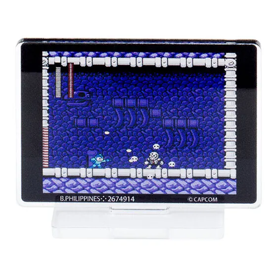 ロックマン ゲーム情景アクリルスタンド ロックマンVSスカルマン