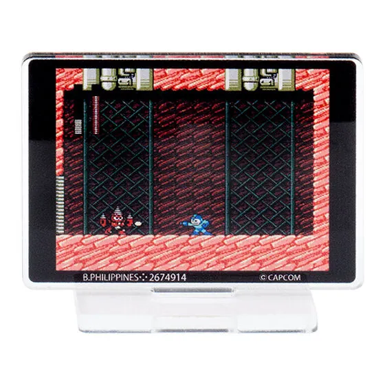 ロックマン ゲーム情景アクリルスタンド ロックマンVSドリルマン