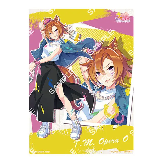 バンダイナムコアミューズメント限定 【フラットガシャポン】ウマ娘 プリティーダービー コレクタブルクリアボード~ペインタースタイル~ テイエムオペラオー