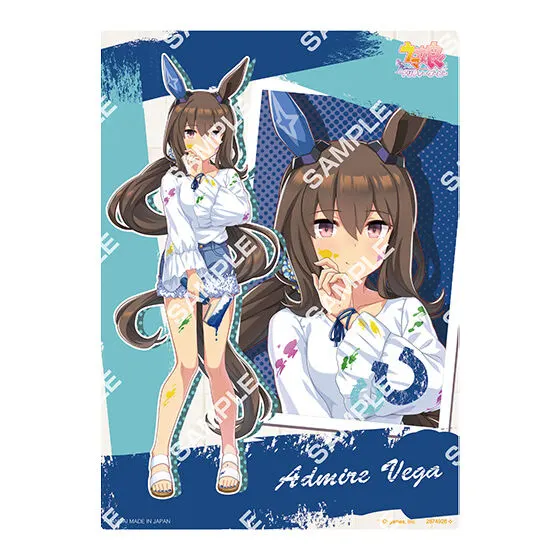 バンダイナムコアミューズメント限定 【フラットガシャポン】ウマ娘 プリティーダービー コレクタブルクリアボード~ペインタースタイル~ アドマイヤベガ