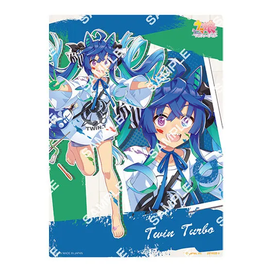 バンダイナムコアミューズメント限定 【フラットガシャポン】ウマ娘 プリティーダービー コレクタブルクリアボード~ペインタースタイル~ ツインターボ