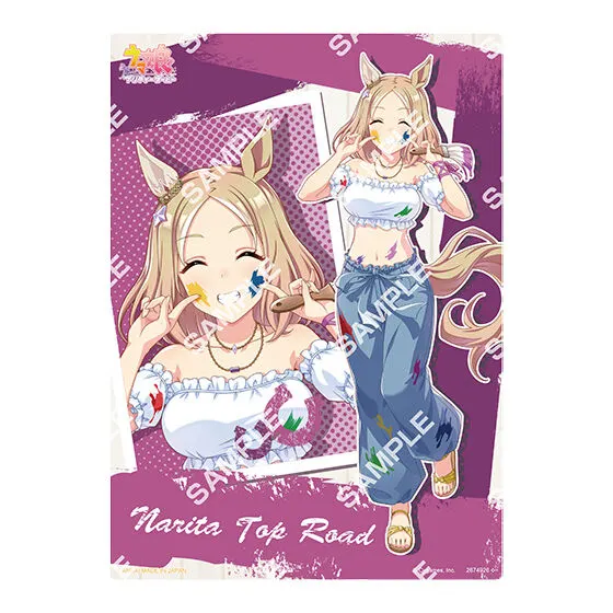 バンダイナムコアミューズメント限定 【フラットガシャポン】ウマ娘 プリティーダービー コレクタブルクリアボード~ペインタースタイル~ ナリタトップロード