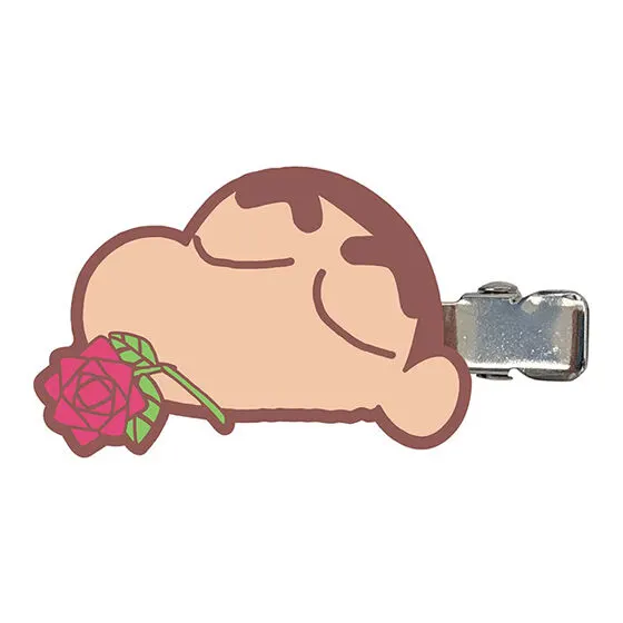 クレヨンしんちゃん カプセルヘアクリップ しんちゃん(バラ)