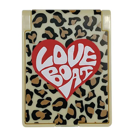 LOVE BOAT ミニチュアミラーコレクション レオパード × BIGハート