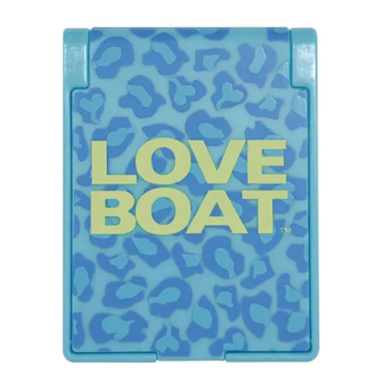 LOVE BOAT ミニチュアミラーコレクション ブルーレオパード × イエロー