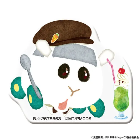 バンダイナムコアミューズメント限定 PUI PUI モルカー カプセルアクリルバッジ シロモ